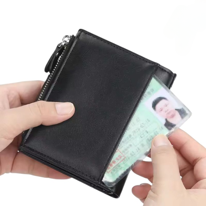 Baellerry Buffalo Leather Trifold Wallet
