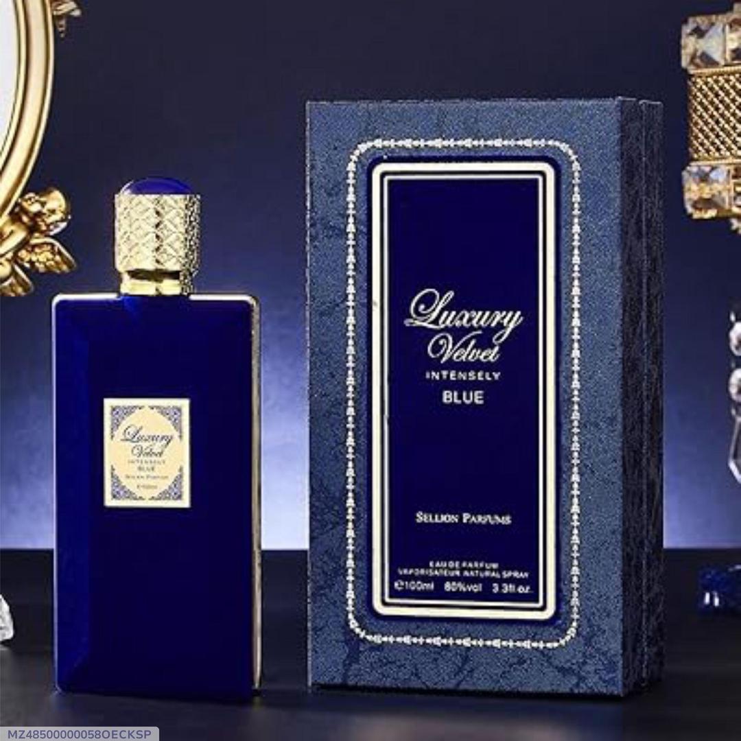 Intensely Blue Velvet Perfume 100ml – Unisex Floral & Fruity Fragrance