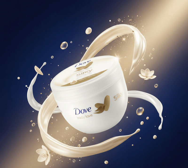 Dove Body Love Silky Pampering Body Cream 300ml – 24H Nourishment for Silky Soft Skin