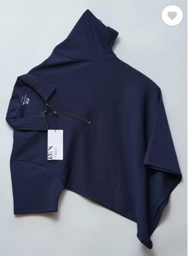 Men's Premium Cotton Polo Shirt – Round Neck – Navy Blue