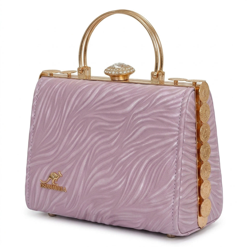 Luxury Women’s Handbag with Gold Coin Detail – Elegant Fashion Purse
