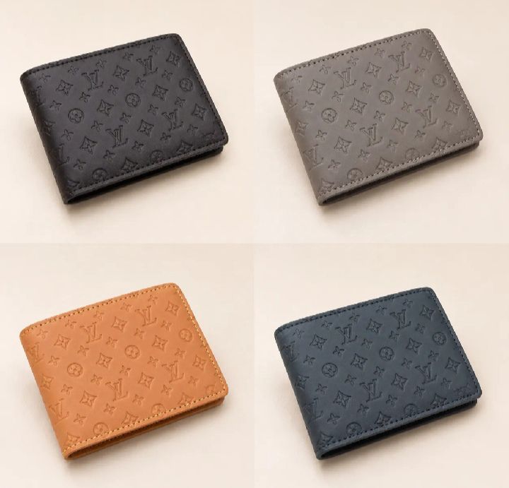 Premium LV-Style Leather Wallet for Men – Elegant & Stylish (with out box)