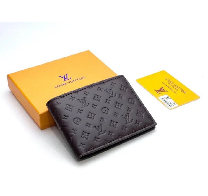 Premium LV-Style Leather Wallet for Men – Elegant & Stylish (with out box)