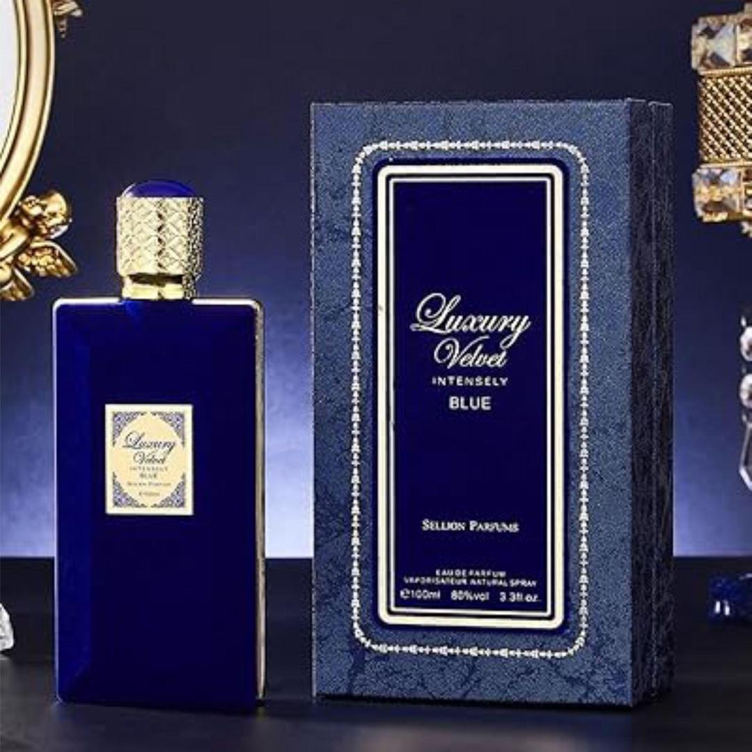 Intensely Blue Velvet Perfume 100ml – Unisex Floral & Fruity Fragrance