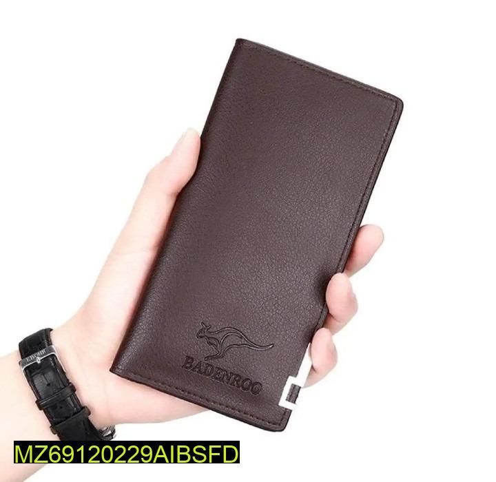 Men's Leather Bi-Fold Wallet Brown Premium Quality