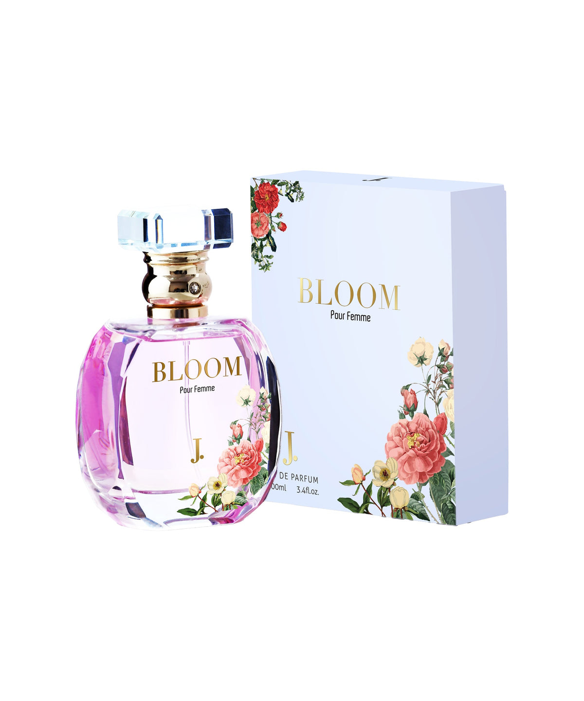 J. Bloom Pour Femme Eau de Parfum 100ml – Elegant Floral, Fruity & Musky Perfume for Women