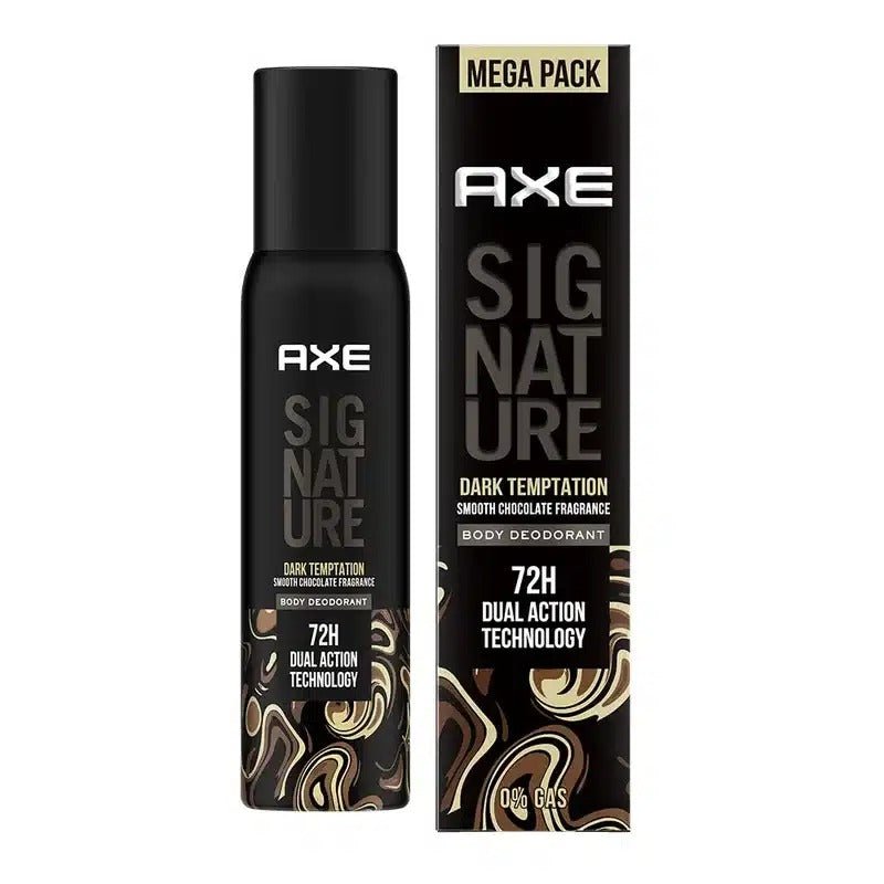 AXE Signature Dark Temptation Deodorant Perfume Spray 122ml – Rich Chocolate Fragrance & 72H Freshness