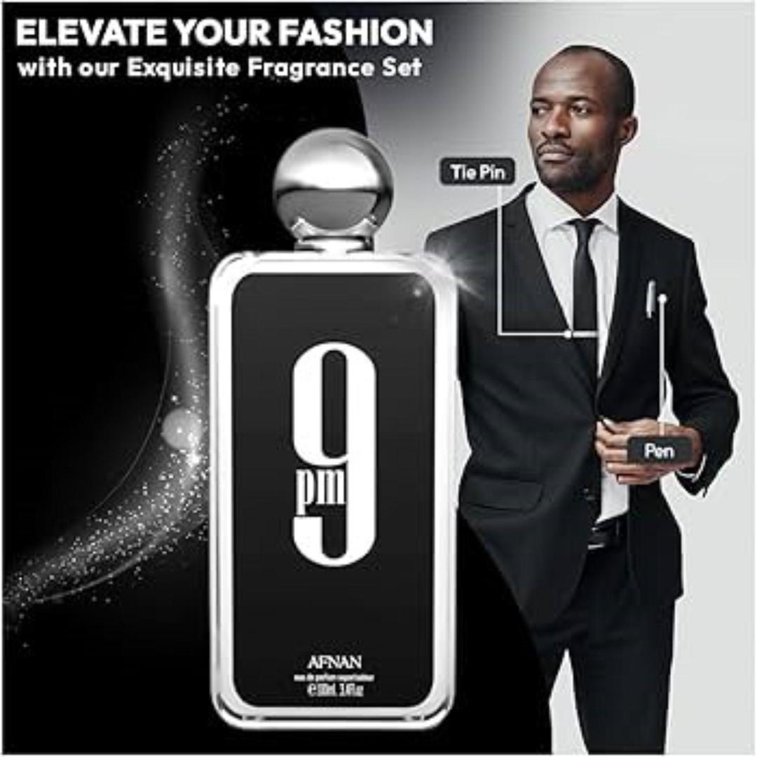 Afnan 9PM Eau de Parfum for Men – Premium Black Bottle, 100ml