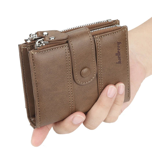 Baellerry Buffalo Leather Trifold Wallet