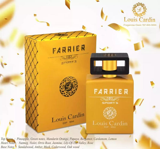 Louis Cardin Farrier Sports Eau de Parfum for Men – 95ml | Fresh Citrus & Woody Fragrance