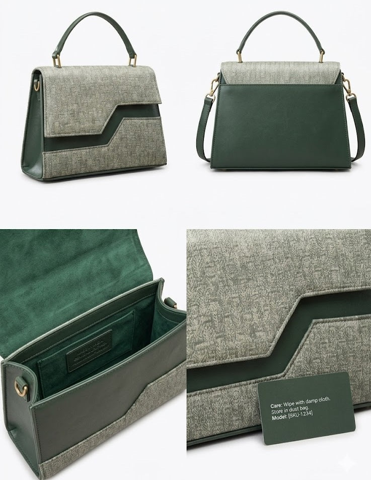 Elegant Textured Flap Handbag for Women | Chic & Versatile Everyday Bag
