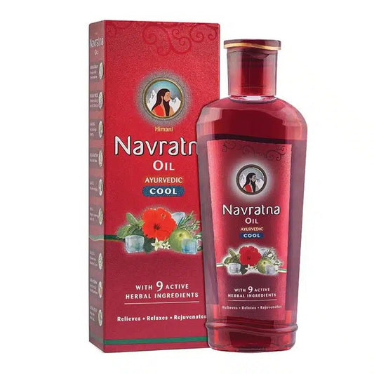 Himani Navratna Ayurvedic Cool Oil | Head Massage for Relaxation & Cooling Relief | Imported (100ml / 200ml)
