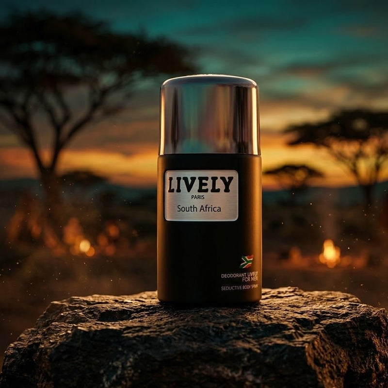Lively Paris South Africa Deodorant Body Spray for Men 250ml | Imported Fresh Fragrance