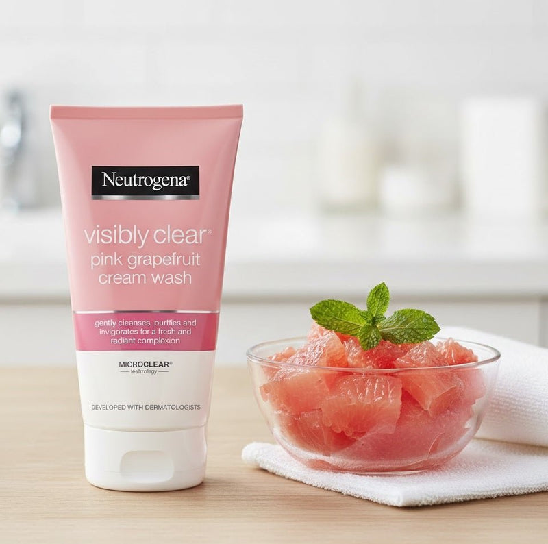 Neutrogena Visibly Clear Pink Grapefruit Cream Wash | Imported Daily Face Cleanser