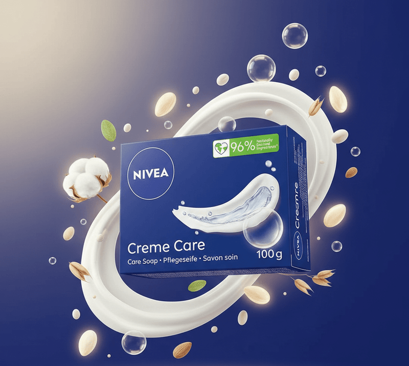 Nivea Creme Care Soap Bar 100g | Soft, Moisturized Skin | Imported